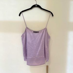 Reformation Lavender Silk Top | XL, brand new with tags
